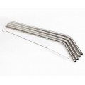 Flexible Stainless Steel Straw With Straw Cleaning Brush