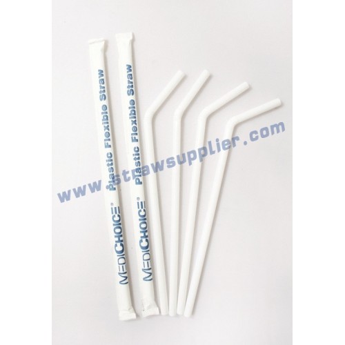 Printed Paper Wrapped Flexible Straws