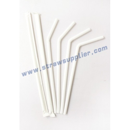 Individul Paper Wrapped Bendy Straws