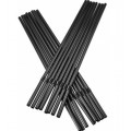 black flexible straw