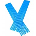 blue 8mm flexible straw