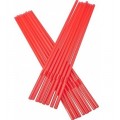 red 5mm flexible straw