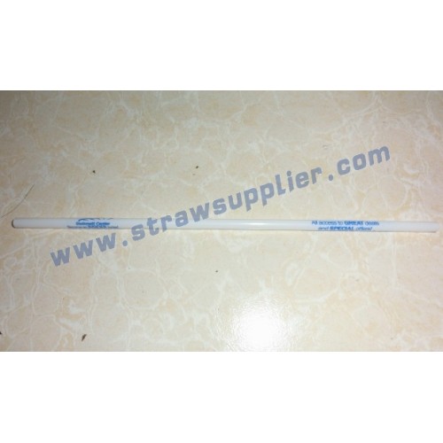 One Color Straight Printing Straw With Two Printing Areas And 320 Degrees
